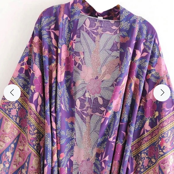 Violet purple boho floral print maxi robe kimono
Brand New unused! - Picture 2 of 10